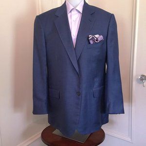 NEIMAN MARCUS designer blue sport coat 44R…